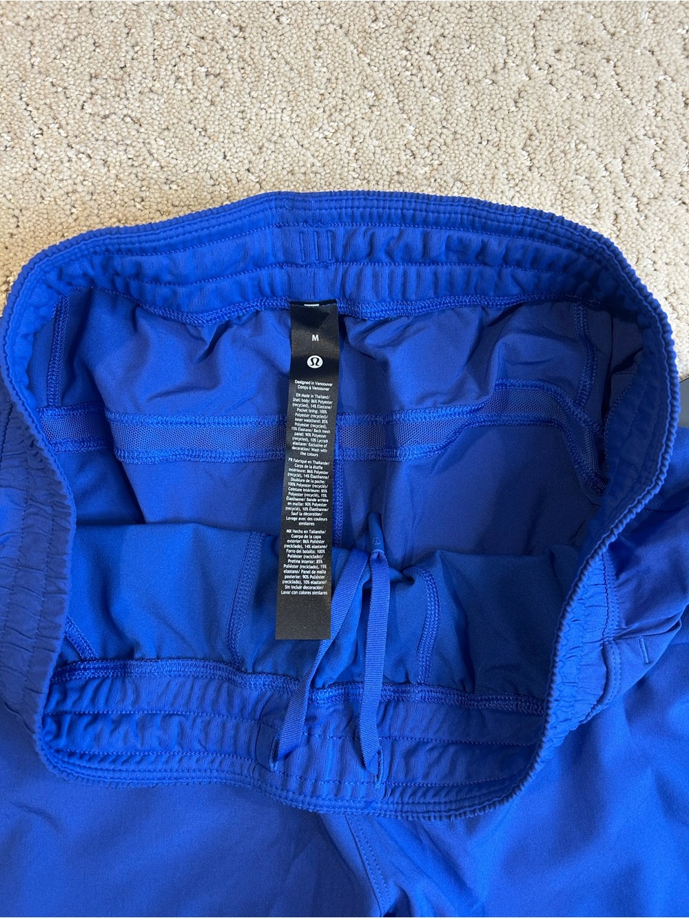 NWT Men’s Lululemon Pace Breaker Short 5” *LL Beach Ball Blue Size Medium - Picture 4 of 8
